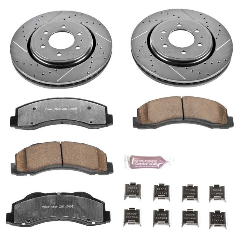 Power Stop 10-18 Ford Expedition Front Z36 Truck & Tow Brake Kit - free shipping - Fastmodz