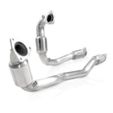 Stainless Works TA10ECODPCAT - 2010-18 Ford Taurus SHO V6 Downpipe High-Flow Cats