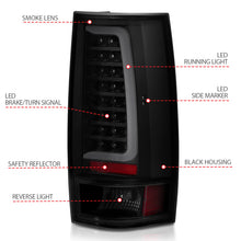 Load image into Gallery viewer, ANZO 311322 -  FITS: 2007-2014 Chevy Tahoe LED Taillight Plank Style Black w/Smoke Lens