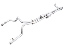 Load image into Gallery viewer, AWE Tuning 3015-31972 FITS 22-23 GMC Sierra 1500 AT4X 6.2L 0FG Catback Split Dual (Flat Bumper) - Bashguard(No Tips)