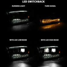 Load image into Gallery viewer, ANZO 111464 FITS: 2009-2018 Dodge Ram 1500 Led Projector Plank Style Switchback H.L Halo Black Amber (OE Style)