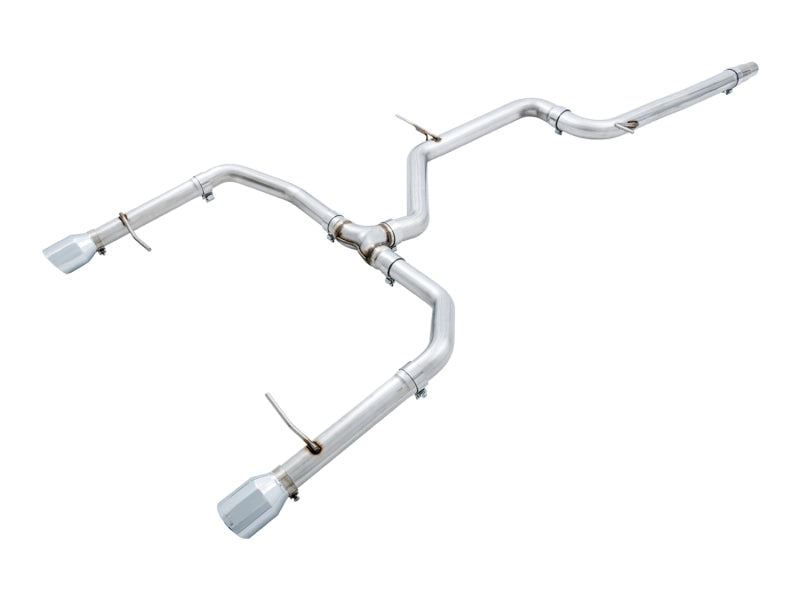 AWE Tuning 3020-22034 FITS 18-21 Volkswagen Jetta GLI Mk7 Track Edition Exhaust - Chrome Silver Tips (Fits OEM DP)
