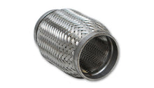 Load image into Gallery viewer, Vibrant SS Flex Coupling with Inner Braid Liner 2in inlet/outlet x 4in flex length
