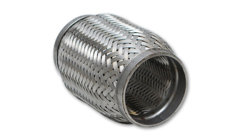 Vibrant 62808 FITS SS Flex Coupling with Inner Braid Liner 2.5in inlet/outlet x 8in flex length