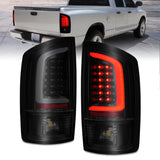 ANZO 311369 FITS: 2002-2006 Dodge Ram 1500 LED Tail Lights w/ Light Bar Black Housing Smoke Lens