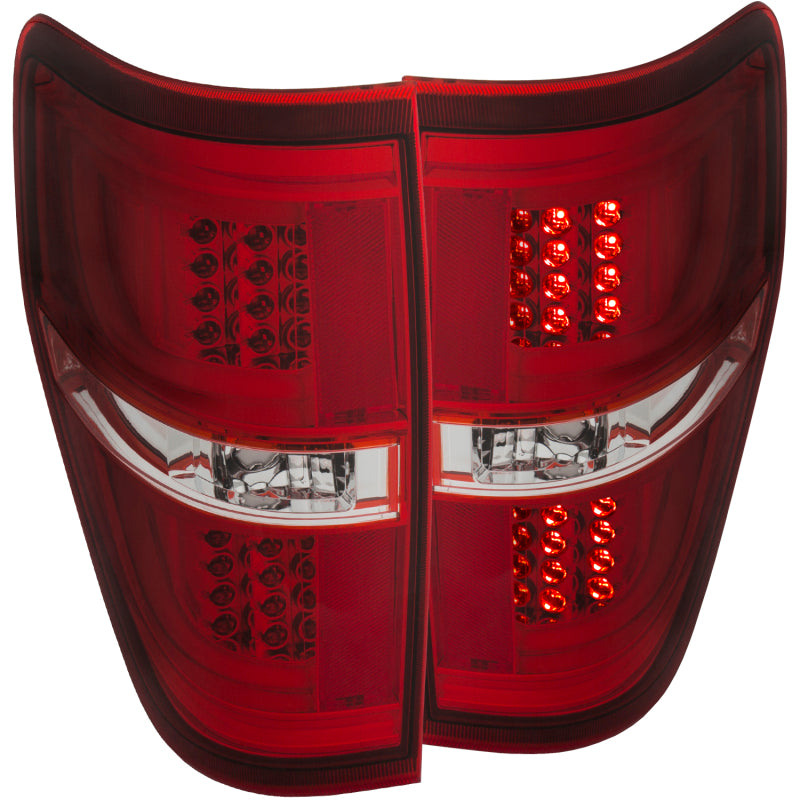 ANZO - [product_sku] - ANZO 2009-2013 Ford F-150 LED Taillights Red/Clear - Fastmodz