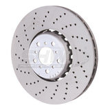 SHW Performance BFL48501 -  -SHW 15-18 BMW X5 M 4.4L Left Front Cross-Drilled Lightweight Brake Rotor