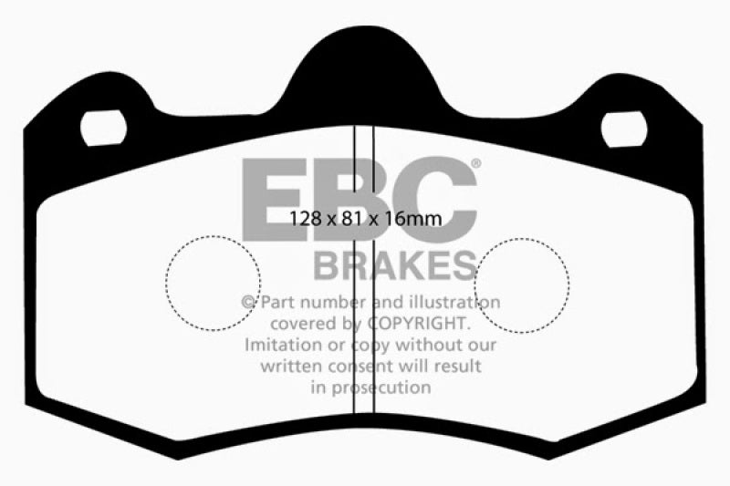 EBC 10+ Lotus Evora 3.5 Redstuff Front Brake Pads