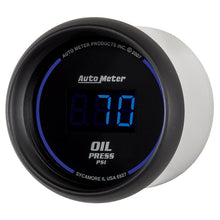 Load image into Gallery viewer, AutoMeter 6927 - Autometer Cobalt Digital 52.4mm Black 0-100psi Oil Pressure Gauge