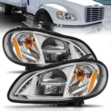 Load image into Gallery viewer, ANZO 2002-2014 Freightliner M2 LED Crystal Headlights Chrome Housing w/ Clear Lens (Pair)