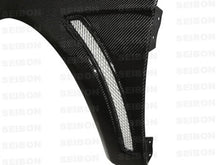 Load image into Gallery viewer, Seibon FF0809MITEVOX FITS 08-12 Mitsubishi Evo X 10mm Wider Carbon Fiber Fenders