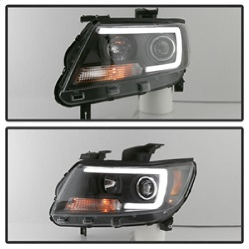 SPYDER 5085283 - Spyder 15-17 Chevy Colorado Projector HeadlightsLight Bar LEDBlack (PRO-YD-CCO15-LBDRL-BK)