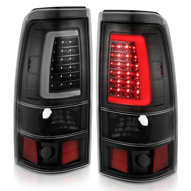 ANZO 311333 -  FITS: 2003-2006 Chevy Silverado 1500 LED Taillights Plank Style Black w/Clear Lens