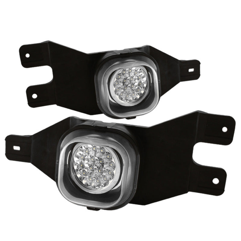 SPYDER 5015648 - Spyder Ford F250/F350 99-04/Ford Excursion 00-05 LED Fog Lights w/Switch Clear FL-LED-FF25001-C