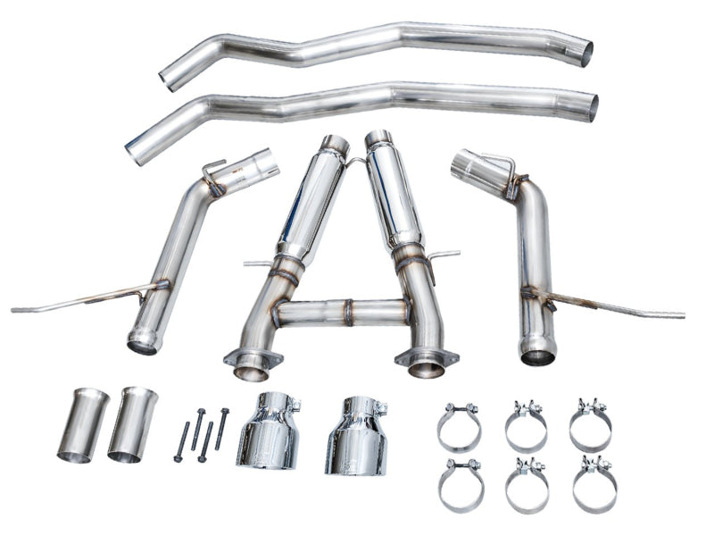 AWE Tuning 3020-32952 FITS 18-23 Dodge Durango SRT & Hellcat Track Edition Exhaust - Chrome Silver Tips