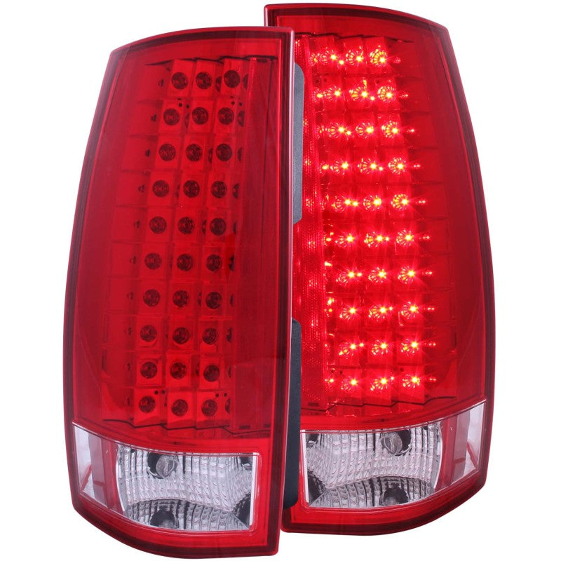 ANZO 311140 FITS 2007-2014 Chevrolet Suburban LED Taillights Red/Clear G4