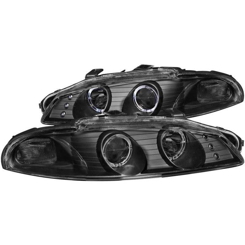 ANZO 121365 FITS: 1997-1999 Mitsubishi Eclipse Projector Headlights w/ Halo Black G2