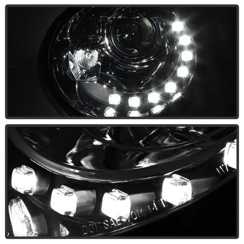 SPYDER 5080554 - Spyder Volkswagen Beetle 1998-2005 Projector Headlights DRL Chrome PRO-YD-VB98-DRL-C