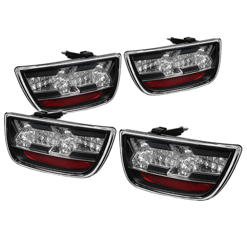 SPYDER 5032188 - Spyder Chevy Camaro 10-13 LED Tail Lights Black ALT-YD-CCAM2010-LED-BK