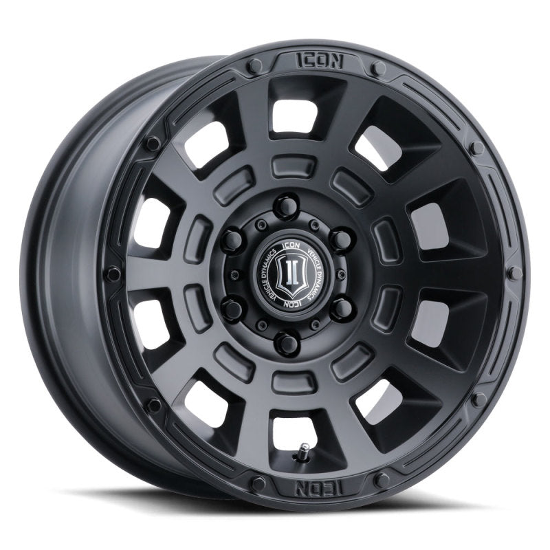 ICON 2817858347SB - Thrust 17x8.5 6x5.5 0mm Offset 4.75in BS Satin Black Wheel