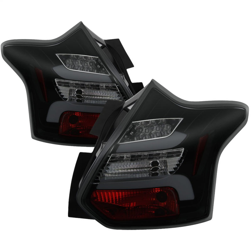 SPYDER 5085146 - Spyder 12-14 Ford Focus 5DR LED Tail LightsBlack Smoke (ALT-YD-FF12-LED-BSM)