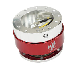 NRG SRK-100RD - Quick ReleaseSilver Body/ Red Chrome Ring