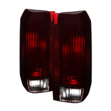 SPYDER 9030567 - Xtune Ford Bronco F150 F250 F350 F450 92-96 OE Style Tail Lights Red Smoked ALT-JH-FB92-OE-RSM