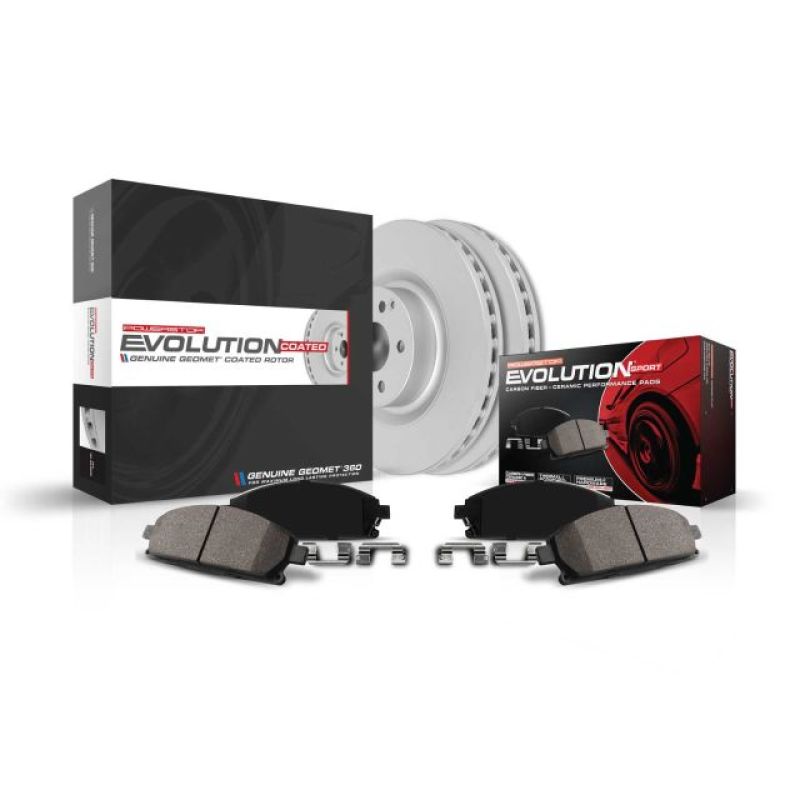 PowerStop CRK7084 - Power Stop 17-18 Audi RS3 Rear Z23 Evolution Sport Coated Brake Kit