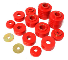Load image into Gallery viewer, Energy Suspension 4.4107R FITS 4.4107R FITS 80-98 Ford F250/F350 / 80-92 Ford F100/F150 / 85-98 Ford F450 Red Body Mount Set