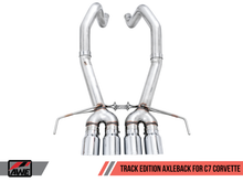 Load image into Gallery viewer, AWE Tuning 3020-42073 FITS 14-19 Chevy Corvette C7 Z06/ZR1 (w/o AFM) Track Edition Axle-Back Exhaust w/Chrome Tips