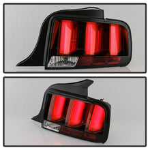 Load image into Gallery viewer, SPYDER 5086716 - Spyder 05-09 Ford Mustang (Red Light Bar) LED Tail LightsBlack ALT-YD-FM05V3-RBLED-BK