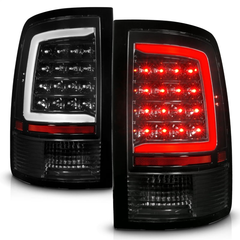 ANZO 311452 FITS 09-18 Dodge Ram 1500 Full LED Tailights w/ Sequential Black Housing/Clear Lens