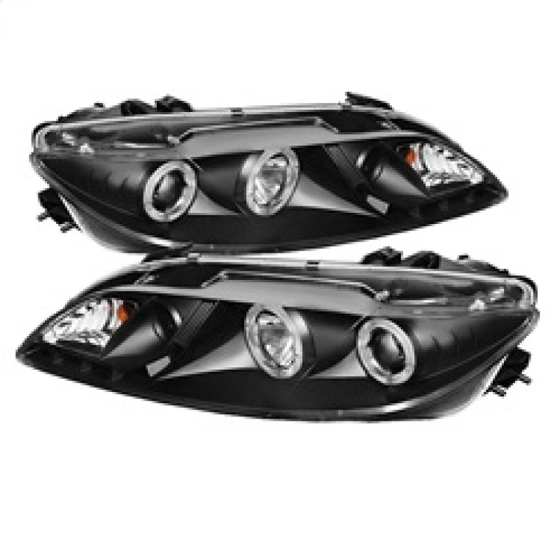 SPYDER 5042538 - Spyder Mazda 6 03-05 With Fog Lights Projector Headlights LED Halo DRL Blk PRO-YD-M603-FOG-DRL-BK