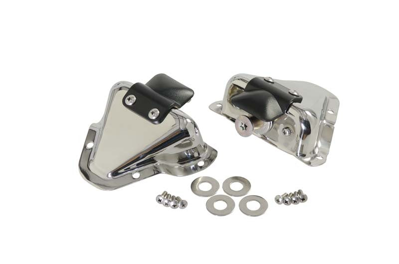 Kentrol 30513 FITS 81-95 Jeep CJ/Wrangler YJ Interior Door Latch Brackets PairPolished Silver