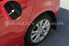 Load image into Gallery viewer, Rally Armor MF17-UR-BLK/SIL FITS: 2010+ Mazda3/Speed3 UR Black Mud Flap w/ Silver Logo