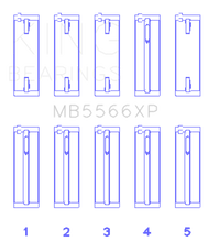 Load image into Gallery viewer, King Engine Bearings MB5566XP0.25 - Audi A4 1.8L AEB (Size +.25 Oversized) Performance Main Bearing Set