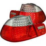 ANZO 321105 -  FITS: 2000-2003 BMW 3 Series E46 LED Taillights Red/Clear