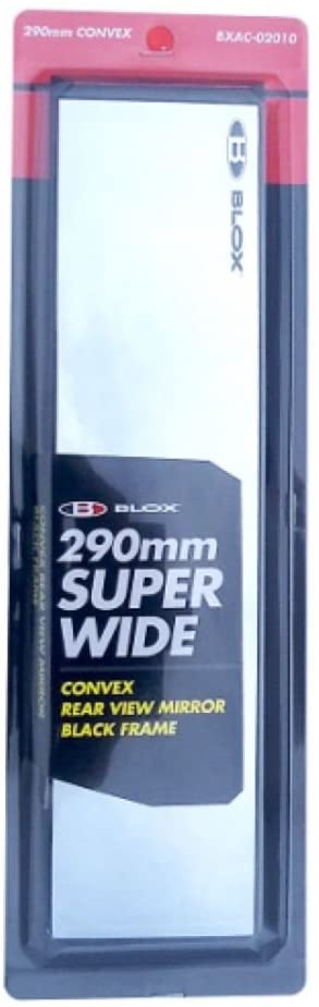 BLOX Racing BXAC-02010 - 290mm Convex Mirror Black Frame No Tint