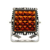 Rigid Industries 244293 FITS Q-Series Spot w/ Amber PRO Lens