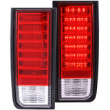 ANZO 311068 FITS 2003-2009 Hummer H2 LED Taillights Red/Clear