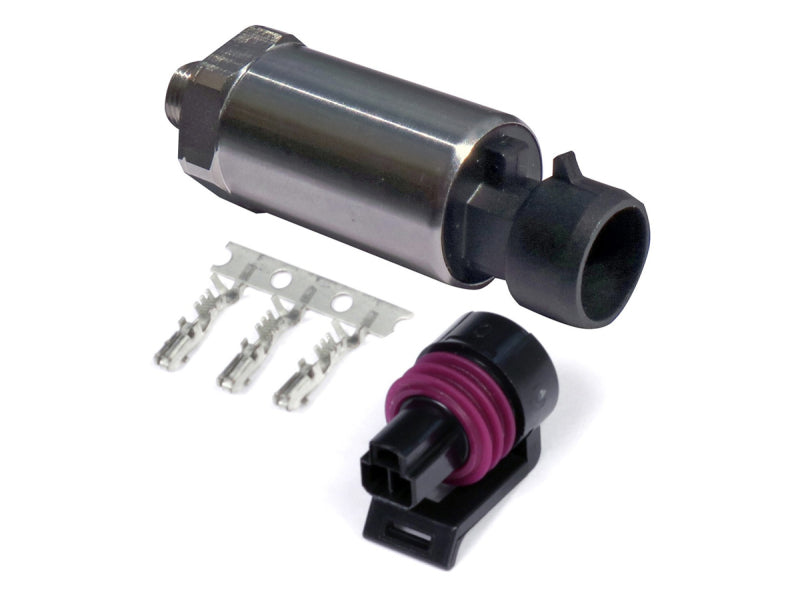 Haltech HT-010910 FITS 150 PSI Motorsport (SS Diaphragm) Fuel/Oil/Wastegate 1/8 NPT Pressure Sensor (Incl Plug/Pin)