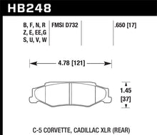 Load image into Gallery viewer, Hawk 97-06 Corvette (incl C5 Z06) HPS Street Rear Brake Pads - free shipping - Fastmodz