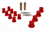 Energy Suspension 2.2116R - Jeep Spring Bushing Set Red