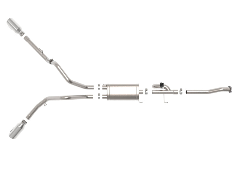 aFe 49-33123-P FITS Gemini XV 3in 304 SS Cat-Back Exhaust 15-20 Ford F-150 V6 2.7L/3.5 w/ Polished Tips