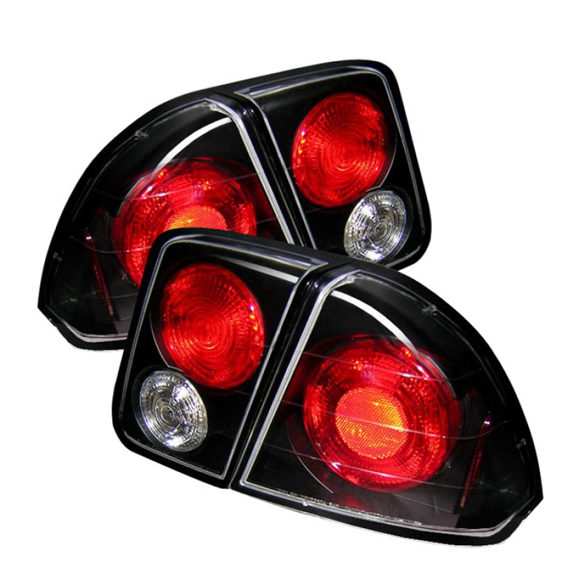 SPYDER 5004406 - Spyder Honda Civic 01-05 4Dr Euro Style Tail Lights Black ALT-YD-HC01-4D-BK