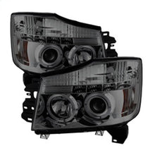 Load image into Gallery viewer, SPYDER 5033963 - Spyder Nissan Titan 04-14/Armada 04-07 Projector Headlights LED Halo LED Smke PRO-YD-NTI04-HL-SM