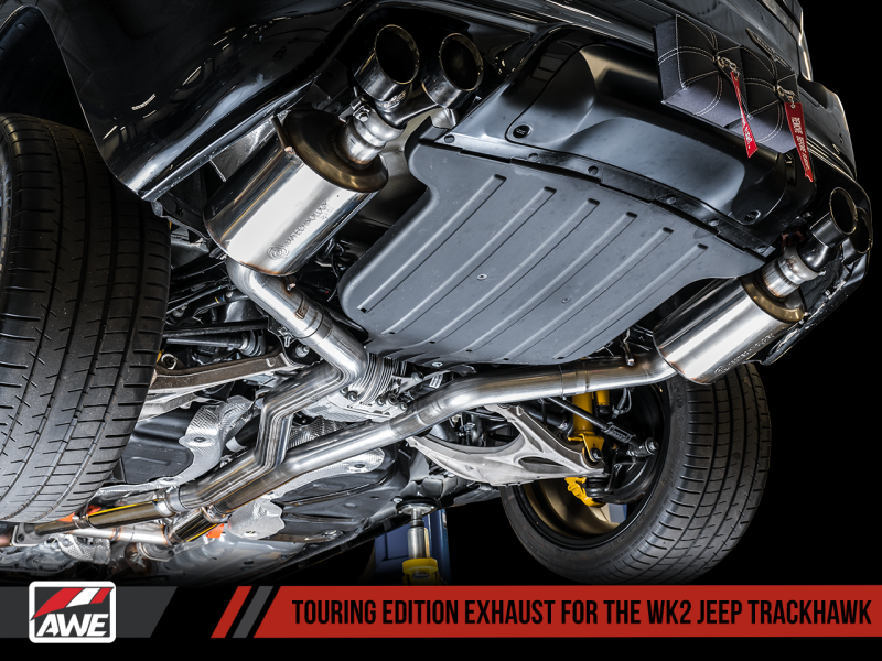 AWE Tuning 3015-31017 FITS 2020 Jeep Grand Cherokee SRT/Trackhawk Touring Edition Exhaust - Use w/Stock Tips