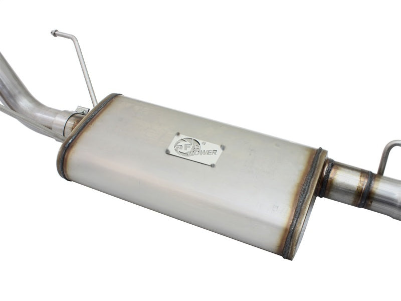 aFe 49-46024-B FITS MACH Force XP 2.5in Cat-Back Stainless Steel Exhaust System w/Black Tip Toyota Tacoma 13-14 2.7L