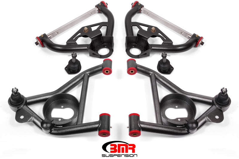 BMR Suspension AA030H - BMR 78-87 G-Body Upper And Lower A-Arm KitBlack Hammertone