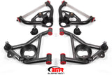 BMR Suspension AA030H - BMR 78-87 G-Body Upper And Lower A-Arm KitBlack Hammertone